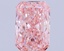 9.08 Ct. Fancy Vivid Pink Radiant Lab Grown Diamond