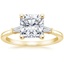 18K Yellow Gold Symphony Tapered Baguette Three Stone Diamond Ring (1/5 ct. tw.), smalltop view