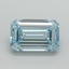 1.05 Ct. Fancy Intense Blue Emerald Lab Grown Diamond