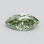 1.03 Ct. Fancy Vivid Green Marquise Lab Grown Diamond