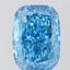 5.02 Ct. Fancy Vivid Blue Cushion Lab Grown Diamond