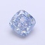 1.50 Ct. Fancy Intense  Blue Cushion Lab Grown Diamond