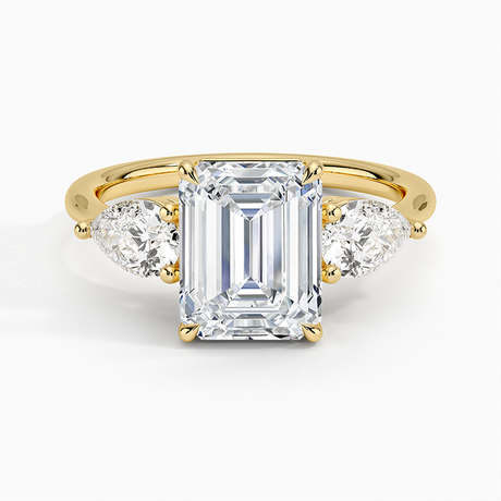 Luxe Opera Three Stone Diamond Ring - Brilliant Earth