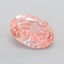 1.24 Ct. Fancy Vivid  Pink Oval Lab Grown Diamond