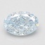 1.01 Ct. Fancy Intense Blue Oval Lab Grown Diamond