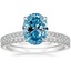 Platinum Petite Demi Diamond Ring (1/5 ct. tw.) with Luxe Sia Diamond Ring (1/5 ct. tw.)
