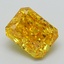 2.84 Ct. Fancy Vivid Yellow Radiant Lab Grown Diamond