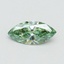 0.53 Ct. Fancy Vivid Green Marquise Lab Grown Diamond