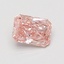 0.66 Ct. Fancy Vivid Pink Radiant Lab Grown Diamond