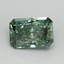 3.06 Ct. Fancy Vivid Green Radiant Lab Grown Diamond