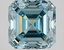 4.84 Ct. Fancy Intense Green Blue Asscher Lab Grown Diamond