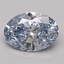 1.09 Ct. Fancy Intense Blue Oval Lab Grown Diamond
