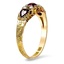 The Rachana Ring, smalltop view on a hand