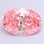 3.90 Ct. Fancy Vivid  Pink Oval Lab Grown Diamond