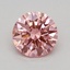 0.41 Ct. Fancy Vivid Pink Round Lab Grown Diamond