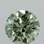 3.01 Ct. Fancy Vivid Green Round Lab Grown Diamond