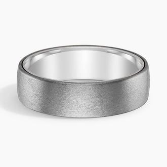Lennon 6.5mm Wedding Ring in 18K White Gold