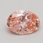 1.00 Ct. Fancy Intense Pink Oval Lab Grown Diamond