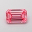 1.09 Ct. Fancy Vivid  Pink Emerald Lab Grown Diamond