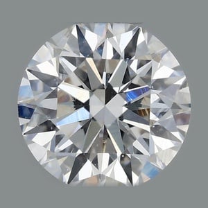Round diamond — real photo