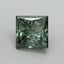 1.10 Ct. Fancy Vivid Pacific Green Princess Lab Grown Diamond
