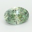 3.10 Ct. Fancy Vivid Green Oval Lab Grown Diamond