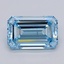 3.11 Ct. Fancy Vivid  Blue Emerald Lab Grown Diamond