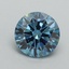 1.07 Ct. Fancy Vivid Blue Round Lab Grown Diamond