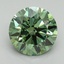 2.73 Ct. Fancy Vivid Green Round Lab Grown Diamond