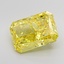 4.91 Ct. Fancy Vivid Yellow Radiant Lab Grown Diamond