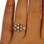The Isley Ring, smallzoomed in top view on a hand