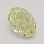 11.20 Ct. Fancy Light Yellow Oval Diamond