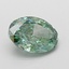 1.07 Ct. Fancy Vivid Green Oval Lab Grown Diamond