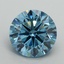 6.18 Ct. Fancy Vivid Blue Round Lab Grown Diamond