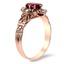 The Urvi Ring, smalltop view on a hand