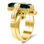 Vintage Inspired Emerald-Cut Ring, smallside view