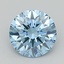 1.22 Ct. Fancy Vivid  Blue Round Lab Grown Diamond