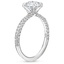 18K White Gold Freesia Pave Diamond Ring, smallside view