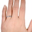 The Sorcha Ring, smallzoomed in top view on a hand