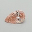 0.30 Ct. Fancy Vivid Pink Pear Lab Grown Diamond