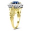 The Symone Ring, smalltop view on a hand