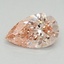 1.00 Ct. Fancy Intense Pink Pear Lab Grown Diamond