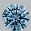 3.15 Ct. Fancy Vivid Blue Round Lab Grown Diamond
