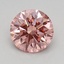 0.67 Ct. Fancy Vivid Pink Round Lab Grown Diamond