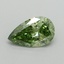 0.61 Ct. Fancy Vivid Green Pear Lab Grown Diamond