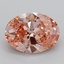 2.00 Ct. Fancy Intense Pink Oval Lab Grown Diamond