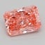 0.66 Ct. Fancy Vivid  Pink Radiant Lab Grown Diamond