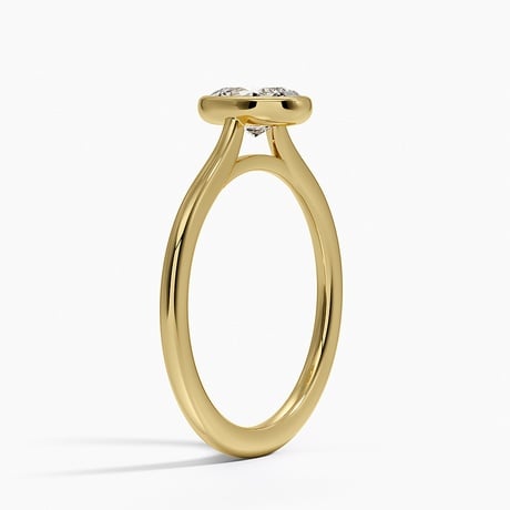 Petite Luna Bezel Ring - Brilliant Earth