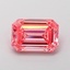 1.19 Ct. Fancy Vivid  Pink Emerald Lab Grown Diamond