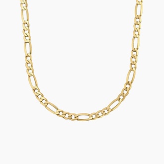 20 in. Beveled Figaro Chain Necklace
